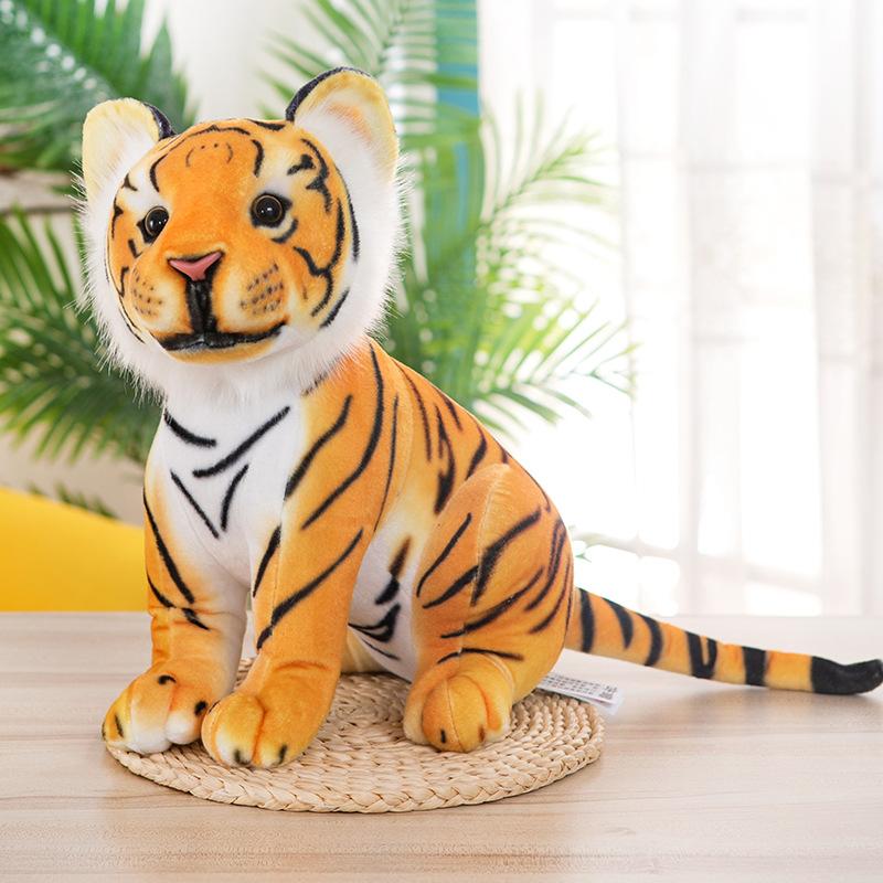 Niedliches Simulations-Tiger-Plüschtier Sibirischer Tiger große Puppe Kinderkissenpuppe Zoogeschenk