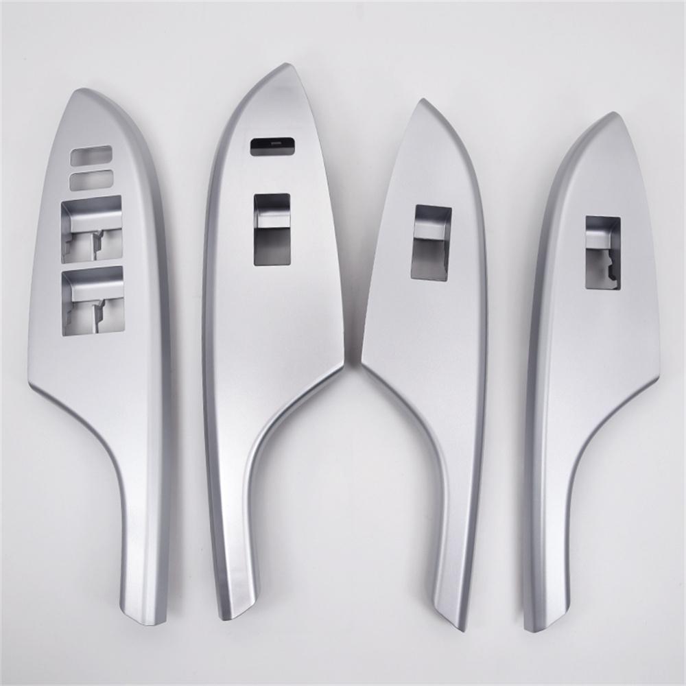 4pcs Door Window Switch Trim Cover Bezel Panel For Toyota Corolla 2009-2013 LHD Only