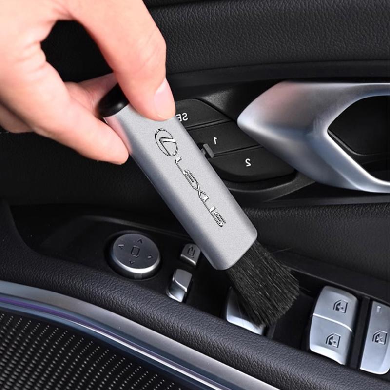Retractable Car Cleaning Brush Center Console Clean Dust Tool Tire Valve Cap For Lexus ES LM GS IS NX RX LX RZ IS250 IS430 RX300