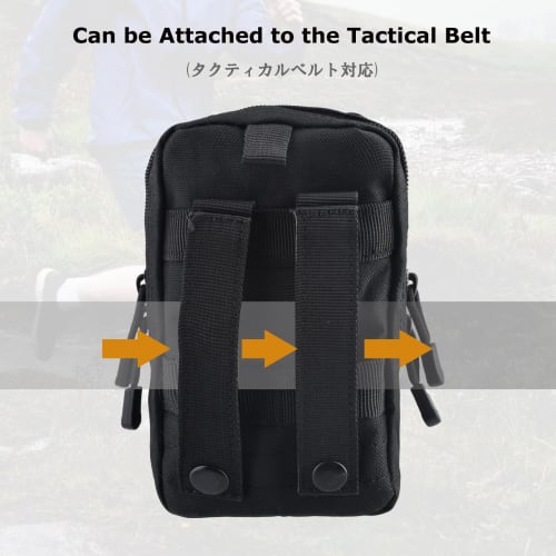 YAPJEB Molle Pouch for Airsoft, Water Bottle Holder, Smartphone Pouch, Molle System, Military EDC Utility Pouch, Mountaineering, Survival, and Fishing