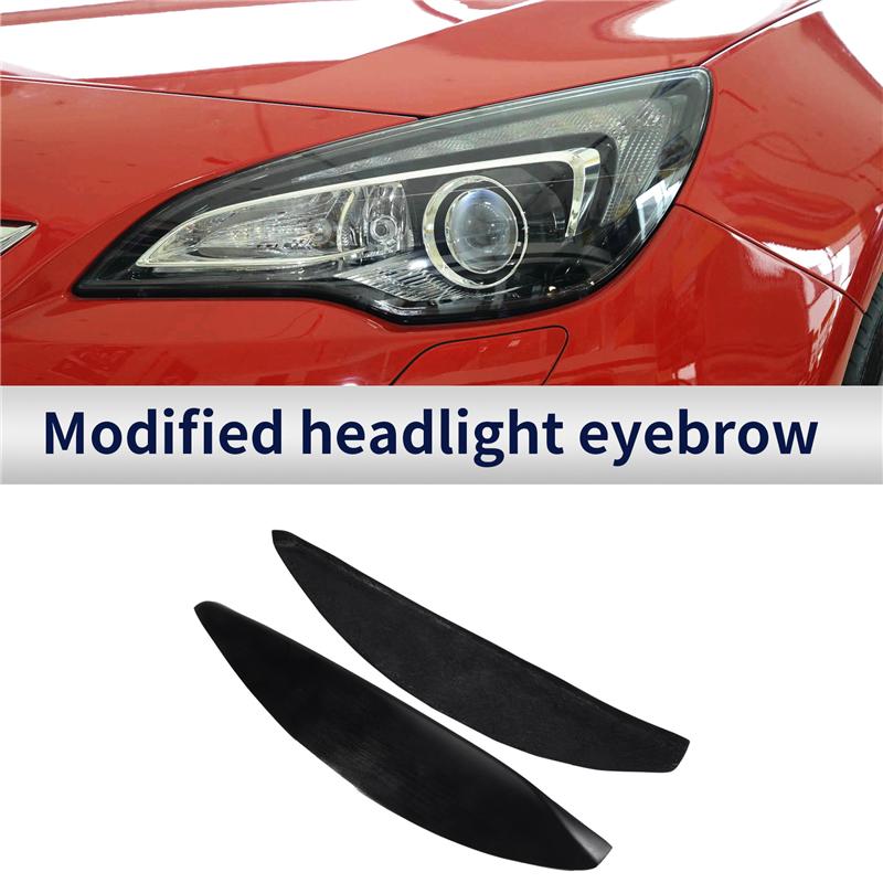 Car Front Headlight Lamp Eyebrows Eyelids Moulding Cover Trims For Opel Vauxhall Astra H MK5 2004 - 2009