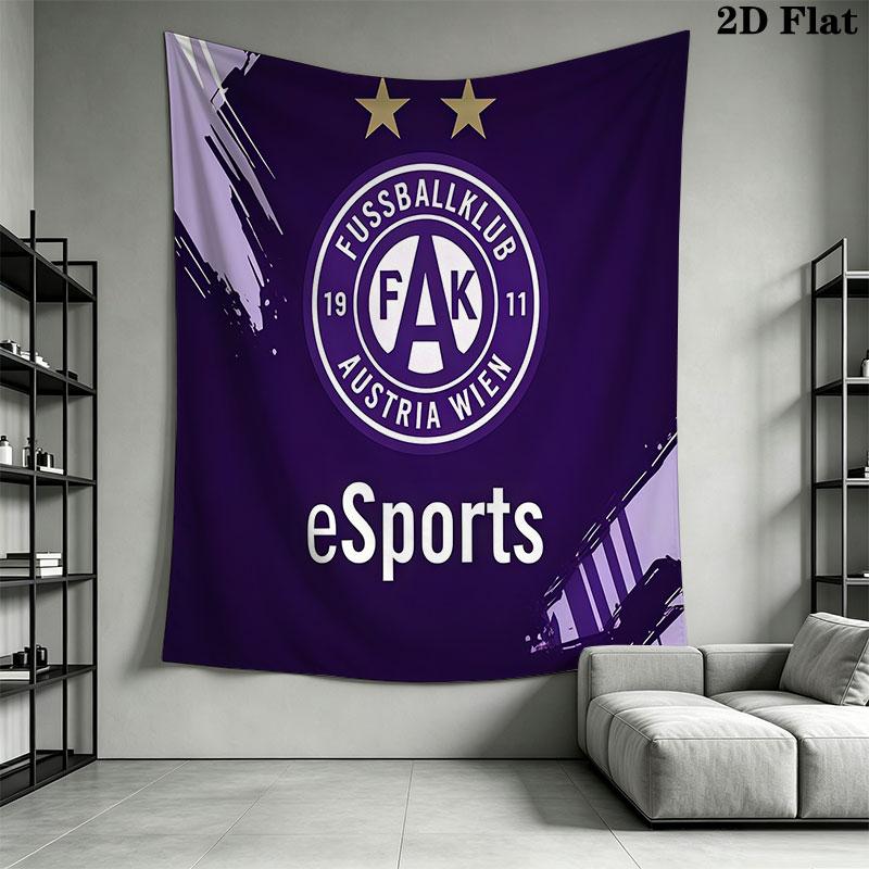 FK Austria Wien A Wall Hanging Printed Fabric Blanket Decorative Tapestries for Bedroom Living Room Home Decor