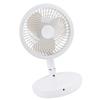 Folding Portable Desk Fan Rechargeable Long Battery Life Quiet Oscillating Table Fan with Remote Round LED Light Timer
