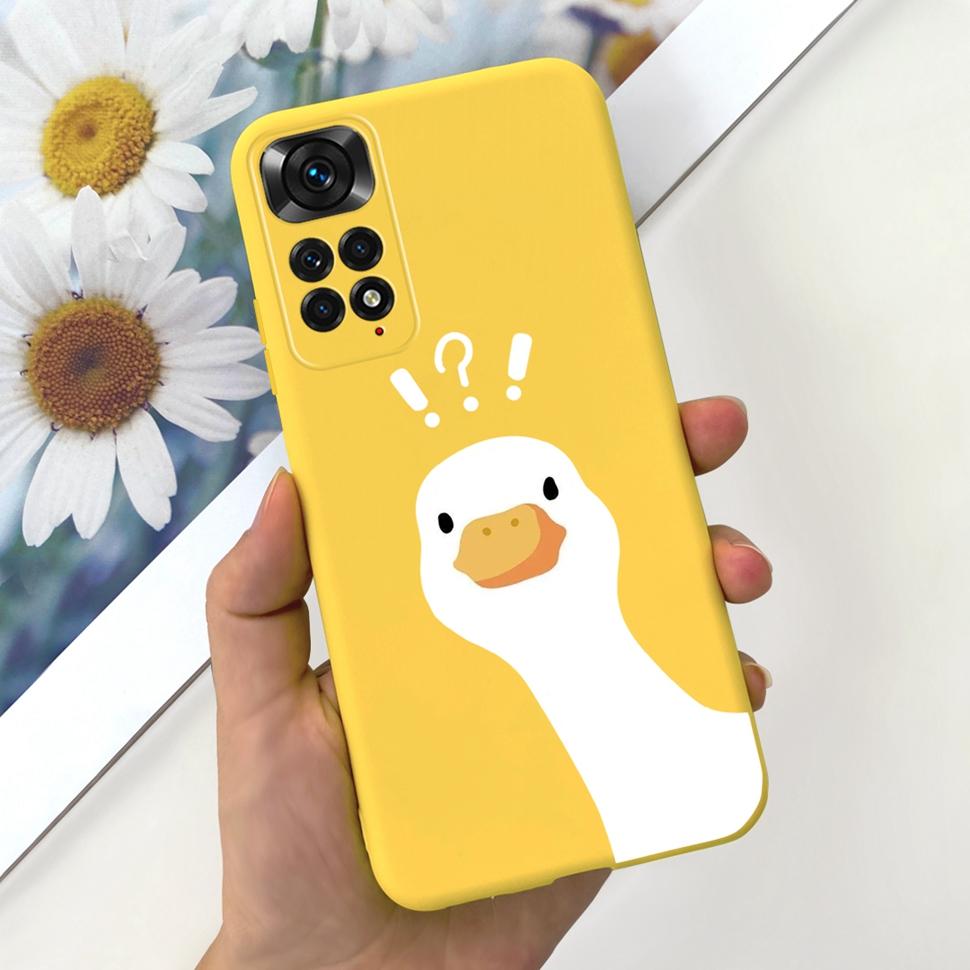 Phone Case For Xiaomi Redmi Note 11 Cover Cat Colorful Case Silicon Soft For Redmi Note11 Note11 4G Shockproof Protection Cover