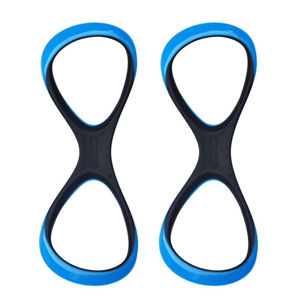Ergonomic Swim Training Paddle 8 Shape Swim Training Aid New Swimming Trainer Swimming Blue grey-S