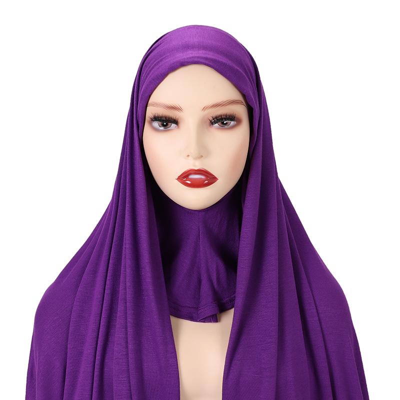 Full Cover Inner Muslim Jersey Hijab Instant Scarf Islamic Cap Head Wear Caps Underscarf Bone Bonnet Headcover Shawls