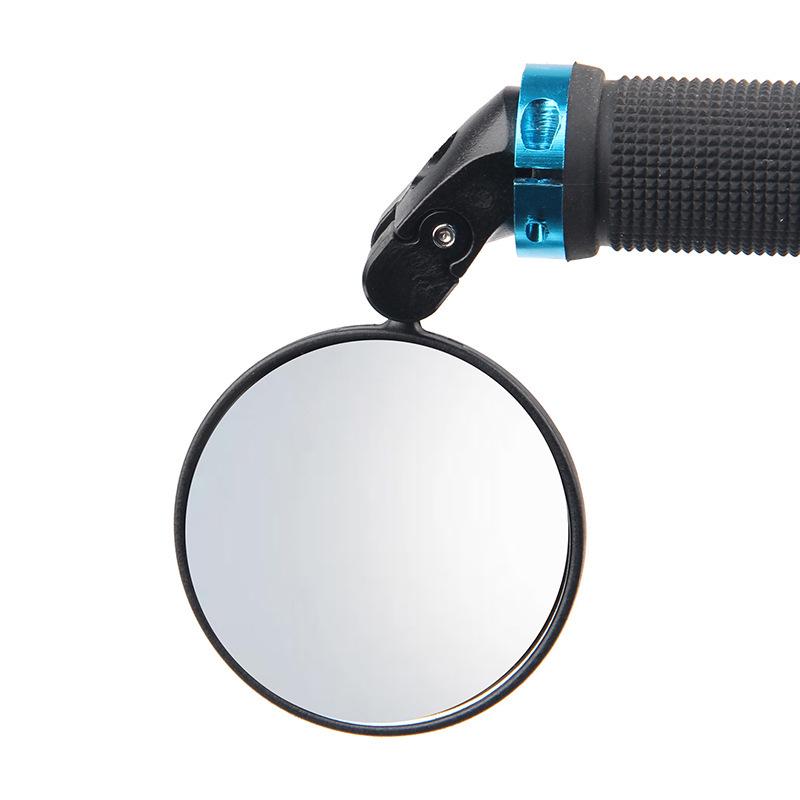 Foldable Universal Bike Rearview Mirror - Convex Reflector for Mountain & Road Riding