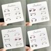 6Pairs Simple Cute Earrings Ear Studs for Outdoor Date Wear