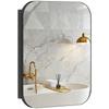 Bathroom Medicine Cabinet With Mirror Bathroom Wall Cabinet With Adjustable Shelves Soft Close Hinges Black