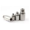 304 Stainless Steel Single Channel Connector 360° Rotating Universal Pneumatic Rotary Joint Male Thread Anti-Winding