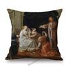 French Madame British Duchess Princess Rococo Oil Painting Art Royal Court Hotel Lobby Wall Decoration Pillow Case Cushion Cover
