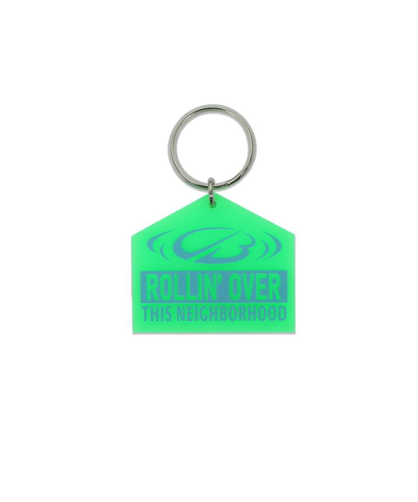 CAMEL WORK Rollin' Over Acrylic Keyring (Yellow Green)