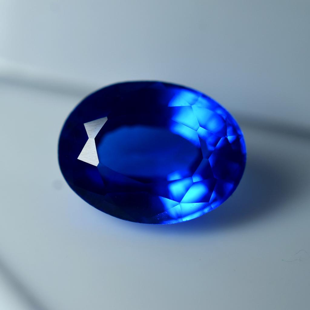 Natural Blue Sapphire Loose Gemstone Luxury 9.12 Ct Oval Shape September Birthday Birthstone