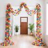DIY Rainbow Paper Chain Garland Craft Paper Strip with Double Sided Tape Decor Supplies for Home Classroom Birthday Holiday 5