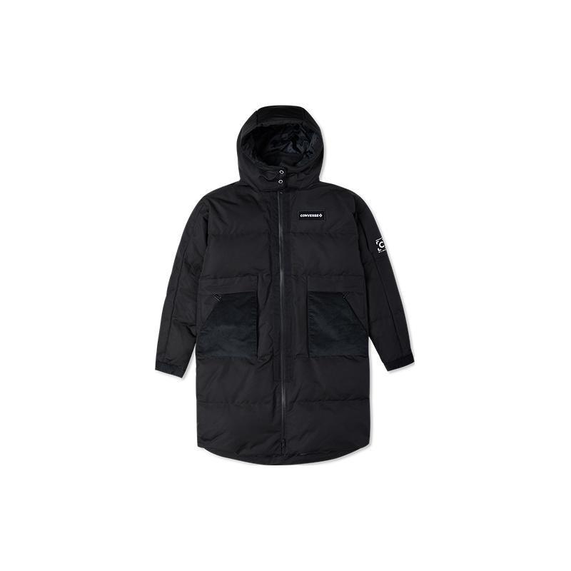 (WMNS) Converse Premium Long Down Jacket Asia Sizing Black Women s 10023725-A03 XL