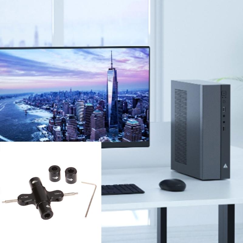 Ratcheting Wrench Bearing Tool 1.5mm/2mm Screwdriver Release Propellers Motor Tool For Quadcopter Drones Car