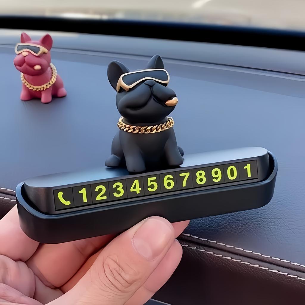 Car Interior Accessories Bull Terrier Car Ornament Adjustable