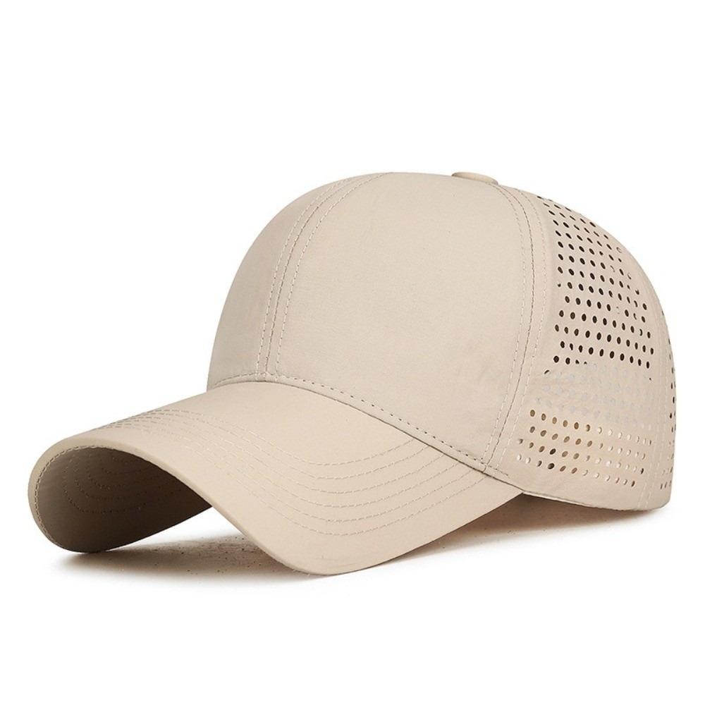 

Simple Quick Dry Baseball Cap Adjustable Thin Mesh Outdoor Sun Hat Breathable Snapback Sports Caps Hiking