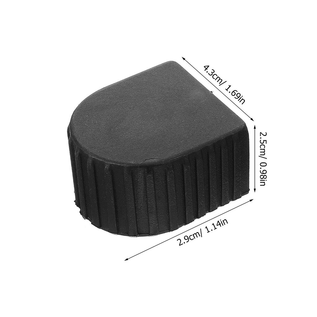 2Pcs Ladder Protective Covers Heavy Duty Plastic End Caps for Extension Ladders Aluminum Alloy Ladder Accessories