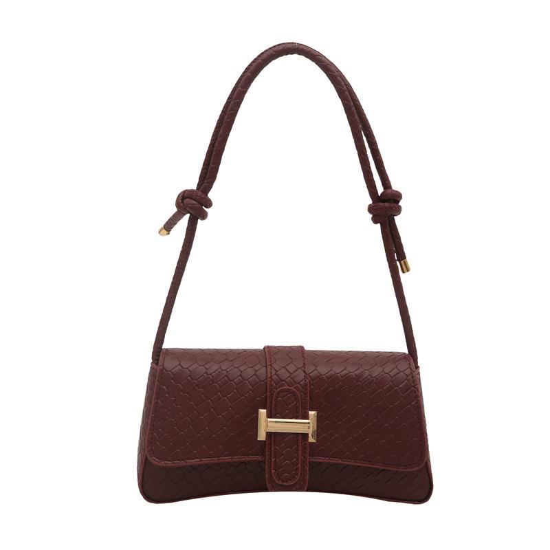 Przenośna mała torebka damska popularna w sezonie 2025 nowa modna stylowa torebka na ramię kontrastowy kolor modna torba listonoszka mała kwadratowa torebka