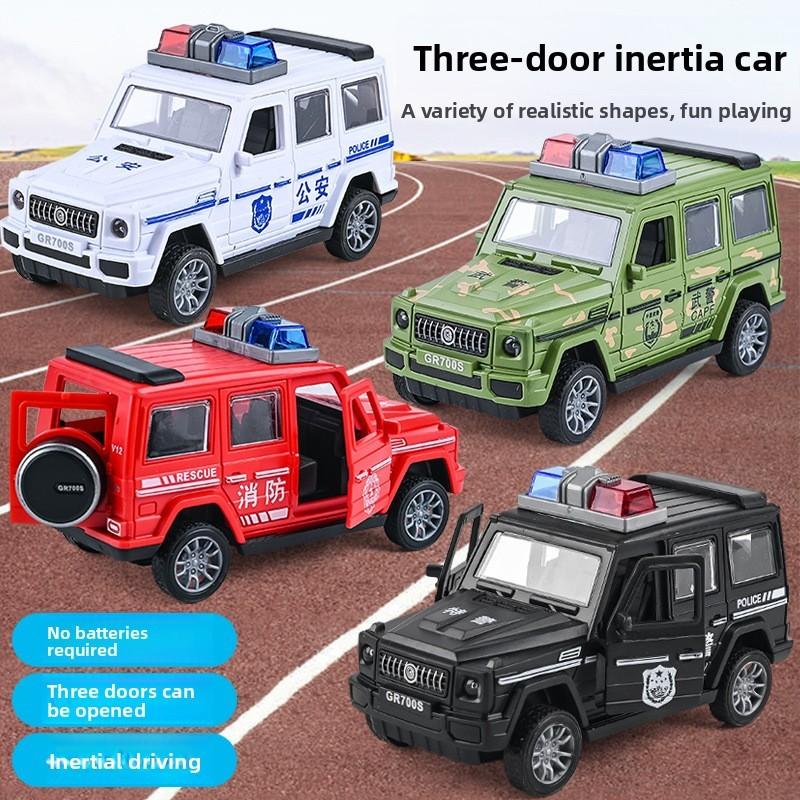 Fire And Special Police Off Road Vehicle Model Children Toy With Openable Door For Kids