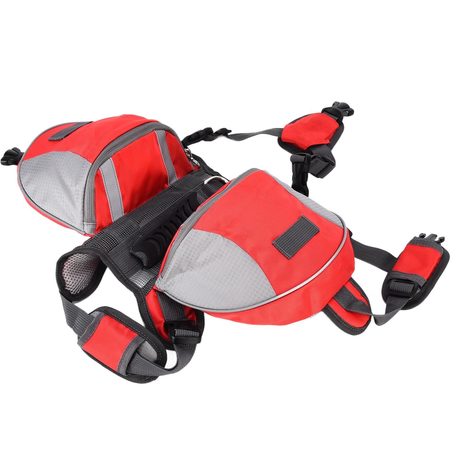 

Сумка-седло для собаки, регулируемый дорожный рюкзак для собаки Hound с боковыми карманами для маленьких, средних и больших собак M