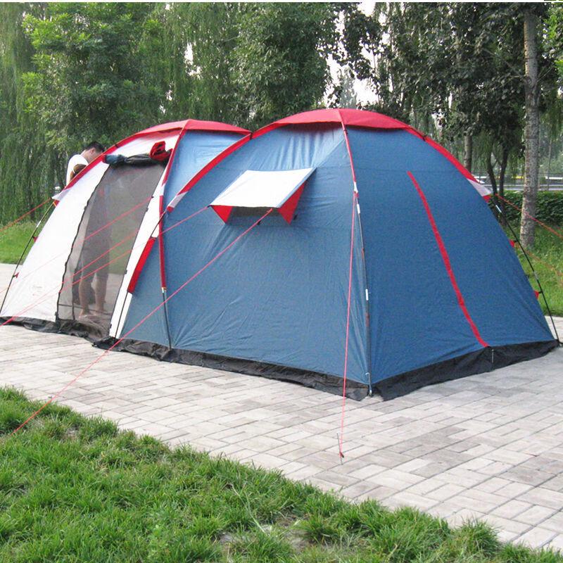 Canadian Camper 4-Person Professional Windproof Camping Tent with Skirt