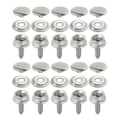 Easy To Use Snap Fasteners 15mm Cover Fabric Fixed