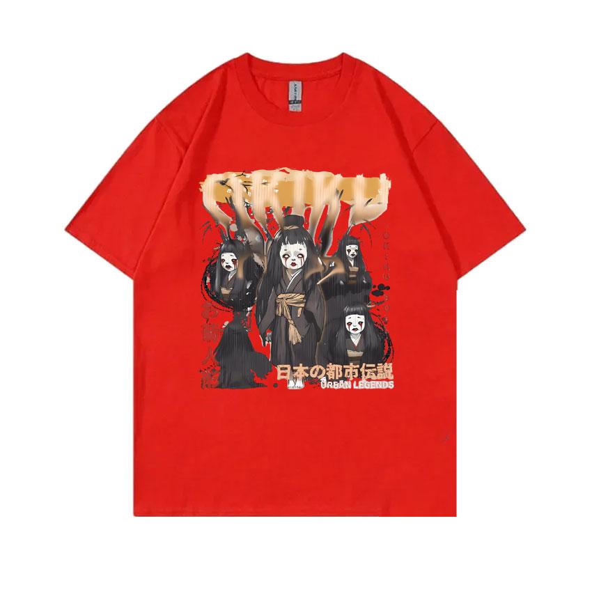 

Vintage Okiku Doll Urban Japanese Legends Tshirts Unisex Women Y2k Horror Doll Unisexga Anime Tshirt Unisexs 90s Oversized Short Sleeve S