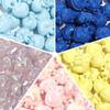 10-Pack Luminous Acrylic Heart Crown Beads for DIY Jewelry Crafting