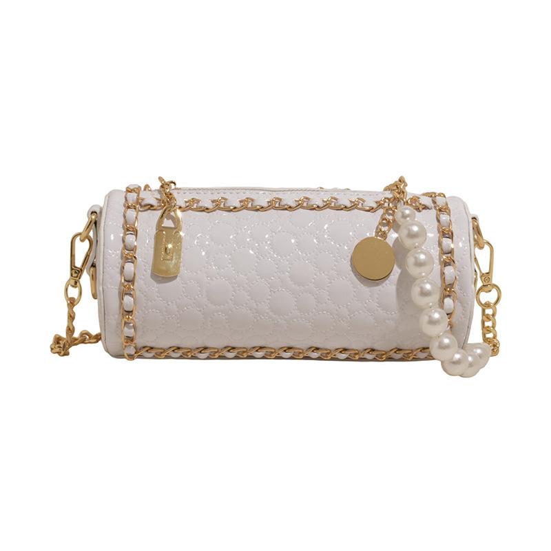 Personalized Cylindrical Small Bag Spring 2025 New European and American Fashion Niche Shoulder Bag Xiaoxiangfeng Women's Messenger Bag