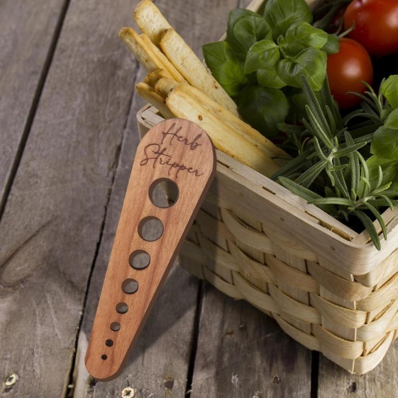 Holz-Gemüseblattentferner Effizientes Werkzeug zum Entfernen von Blattgemüse Ergonomischer Griff Gadget Küchenzubehör