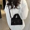 Niche Design Denim Handbag Bag Women's Spring New Oblique Span Bag Fashionable Shoulder Commuter Small Square Bag