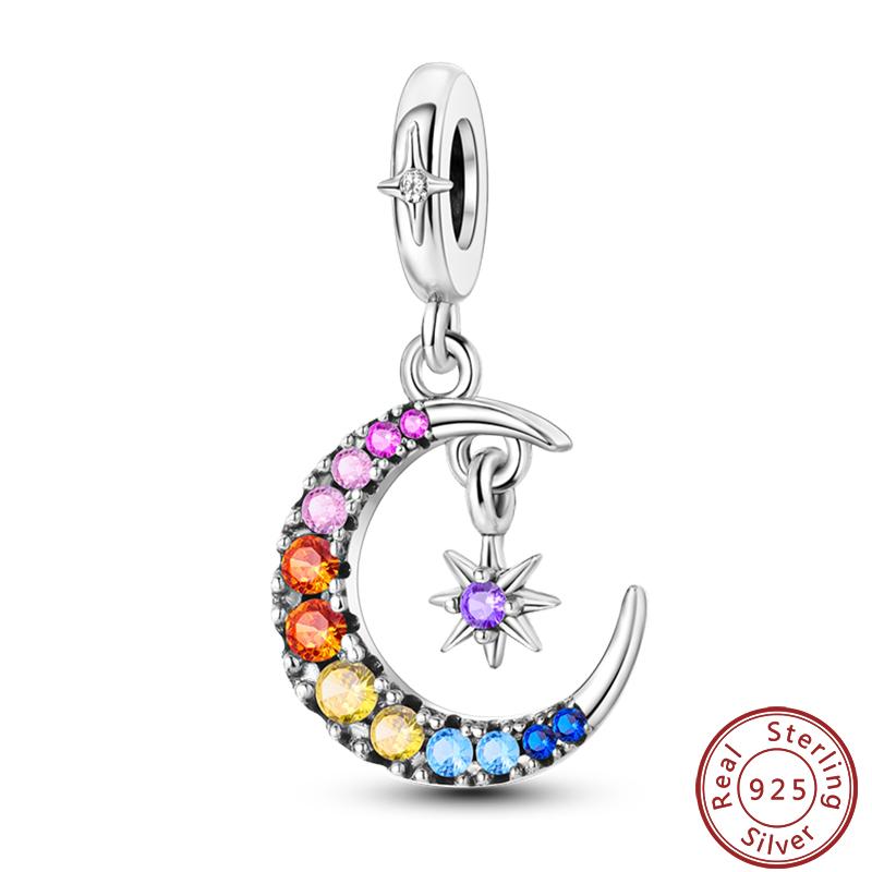 Dreamy Unicorn Series Copper Rainbow Cloud Dreamy Color Charms Beads 3Mm Diy Fine Jewelry Making