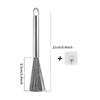 Stainless Steel Dish Brush Long Handle Pot Brush Scrubber Kitchen Cleaning Brush Pan Bowl Cleaner Kitchen Cookware Clean Tool
