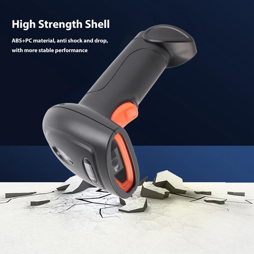 1D 2D Barcode Scanner 2.4G Wireless Bluetooth CMOS Imaging Scanning Bar  Reader for Supermarket Warehouse 2D Barcode Scanner