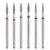Tornado Flame Diamond Nail Drill Bit Milling Cutters Pedicure Diamond Burrs for Electric Polisher Accessories Tools