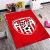 Romania National Football Team Shield Rug Red Blue Yellow Diagonal Stripe Soft Carpet for Supporters