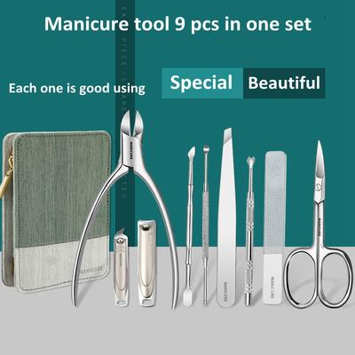 Set de manichiură nou sosiri Seturi de pedichiură Dispozitiv de tăiat unghii Instrumente profesionale de tăiat unghii din oțel inoxidabil cu kit de cutie de călătorie