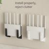 2/1PCS Wireless Wifi Router Rack Wall-mounted Storage Box Socket Strip Holder Bracket Punch-free Bracket