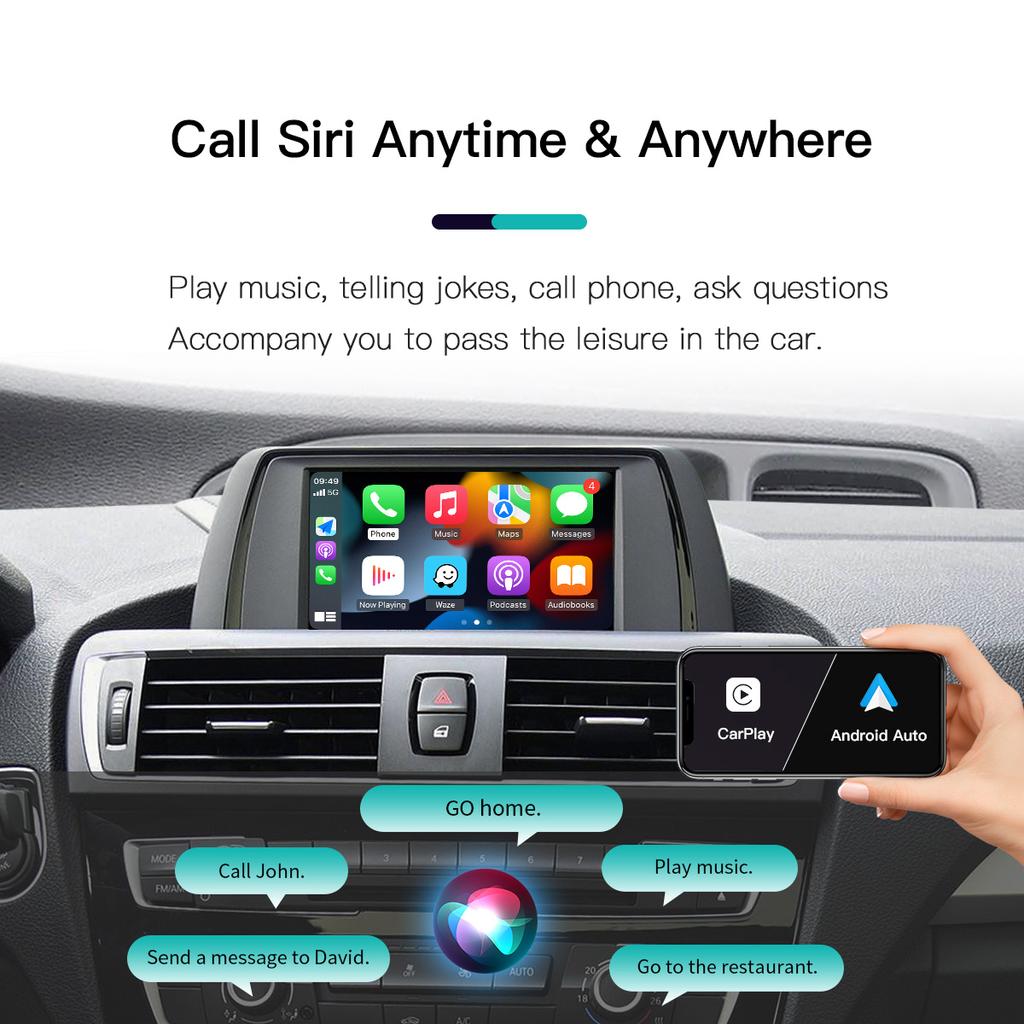 Wireless CarPlay And Android Auto For BMW NBT CIC System 1 2 3 4 5 6 7 Series X1 X3 X5 X6 MINI F20-F25 F30-D36 F10 F48 F11 F10