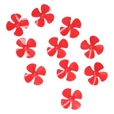 10Pcs 60mm 4 Blades Propeller Plastic Turning Boat Propellers Accessories with 2mm Hole
