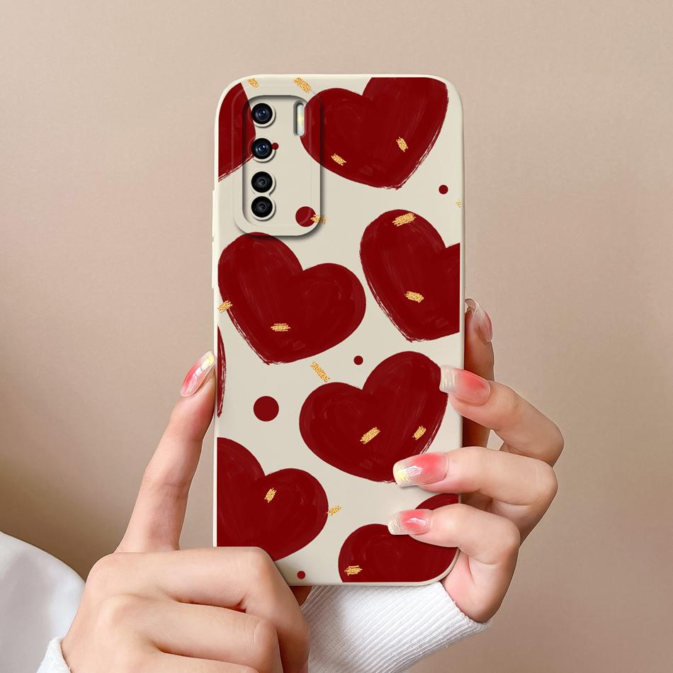 For Oppo F15 F17 Pro Phone Case Coconut Tree Soft Smooth Liquid Silicone Bumper For Oppo F 15 F 17 Camera Protection Back Cover