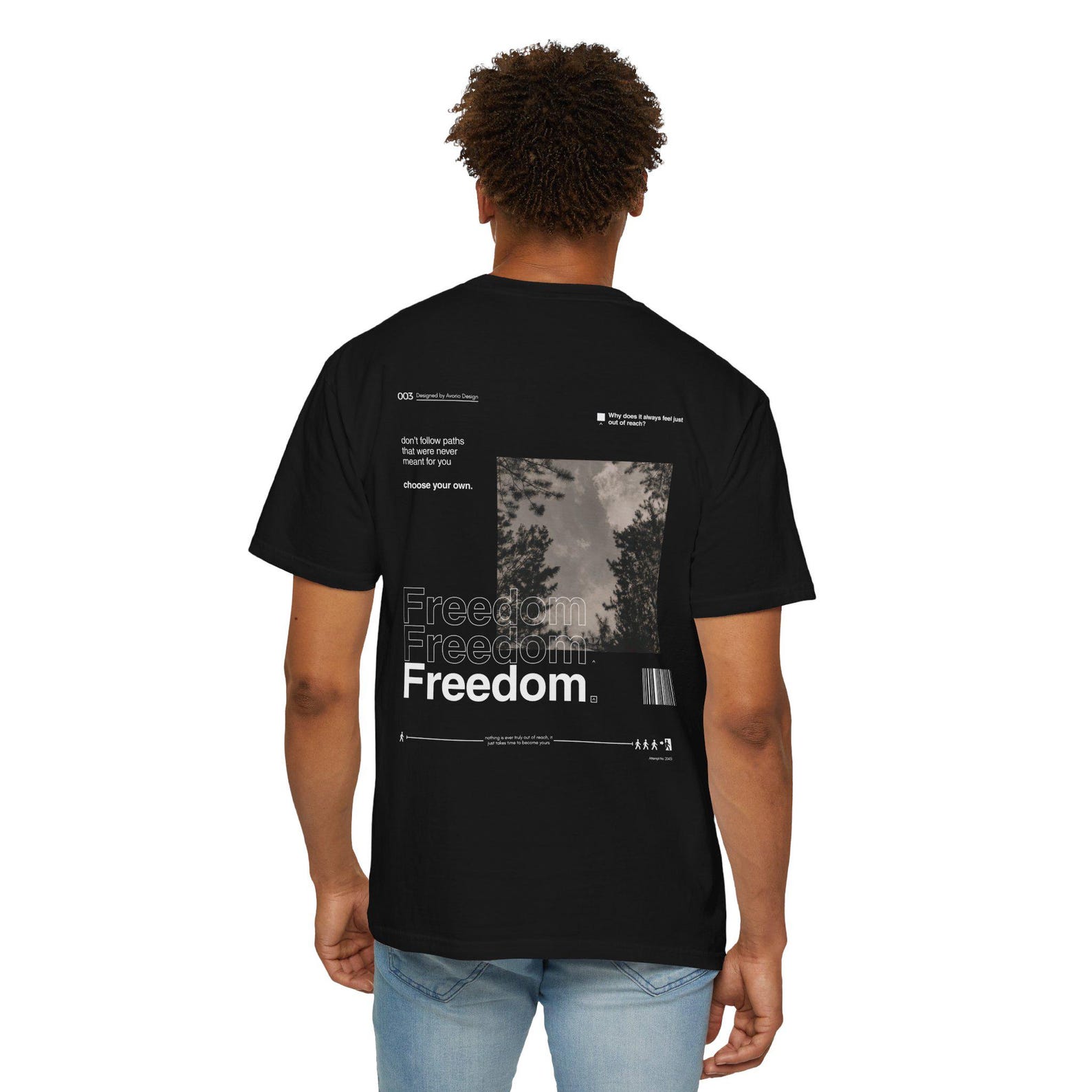 Freedom Quote Shirt Vintage Aesthetic Tee Minimal Graphic T Shirt Inspirational Typography Tee Calm Nature Unisex Gift Idea M