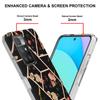 Golden Border Grid Marble Flower IMD Ultrathin Phone Case for Xiaomi Redmi Note 11S,Redmi Note 11 4G,Note 12 Pro 4G,Xiaomi 11T,Redmi 10,Poco X3 NFC...