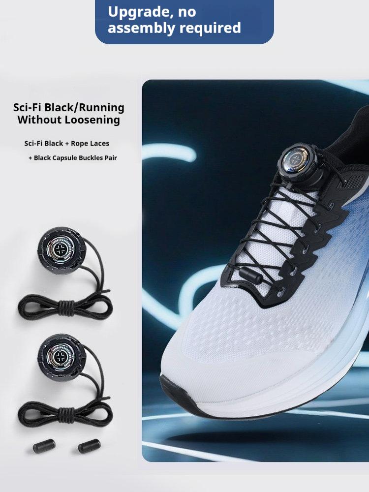 

1 пара Новые поворотные пряжки Автоматические шнурки Модные шнурки для кроссовок без завязывания для детей и взрослых Простые в использовании аксессуары для обуви