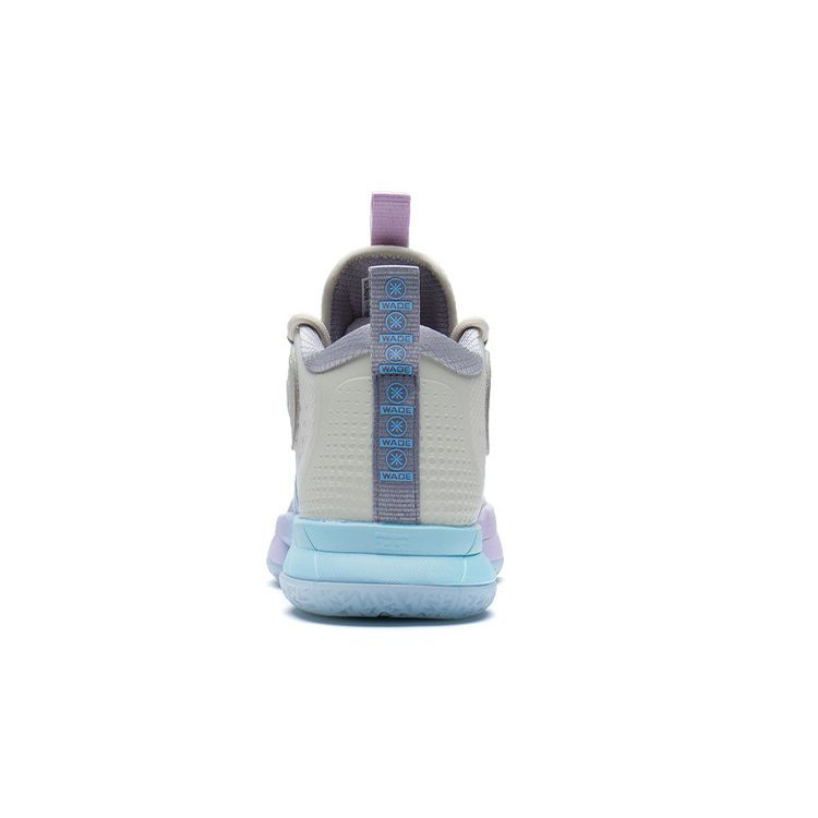 Li Ning Youth  Mid-Top Basketball Shoes Kids Sneakers Pearl-White Blue YKBS040-1