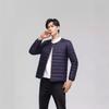 Down men's light down jacket, round neck fashion thin large size men's jacket
