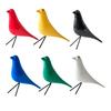 Wooden Colorful Bird Figurine Hand-painted Bird Statue Simulated Animal Sculpture Home Office Desktop Decoration