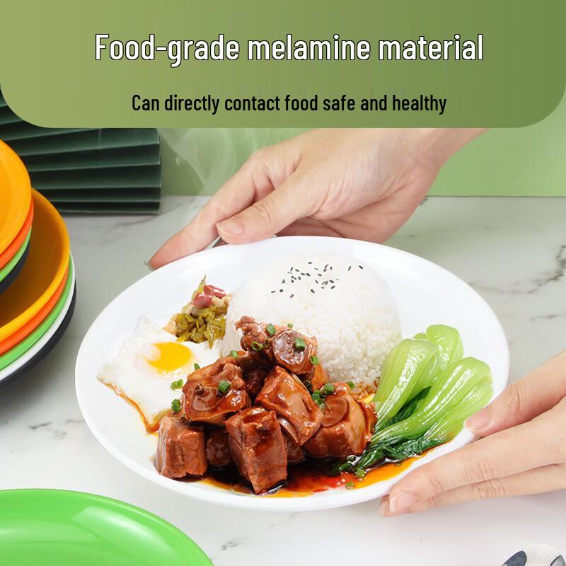 Bailexiang Colorful Round Melamine Plates